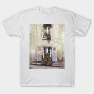 Shutters and Flowers, France T-Shirt